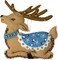 Bucilla Felt Ornaments Applique Kit Set Of 6-Festive Reindeer